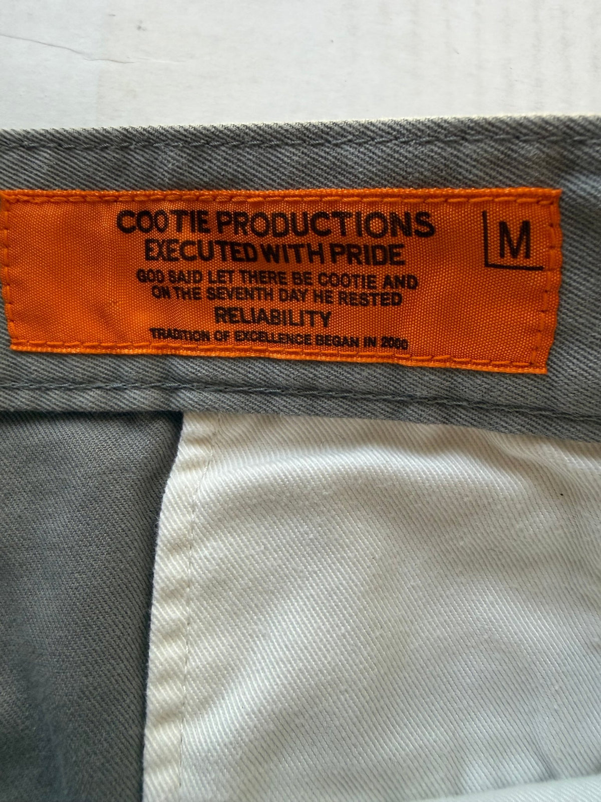 Cootie Productions MO164 Gray Work Pants Button Fly Size M Japan - Thrift GoblinPants