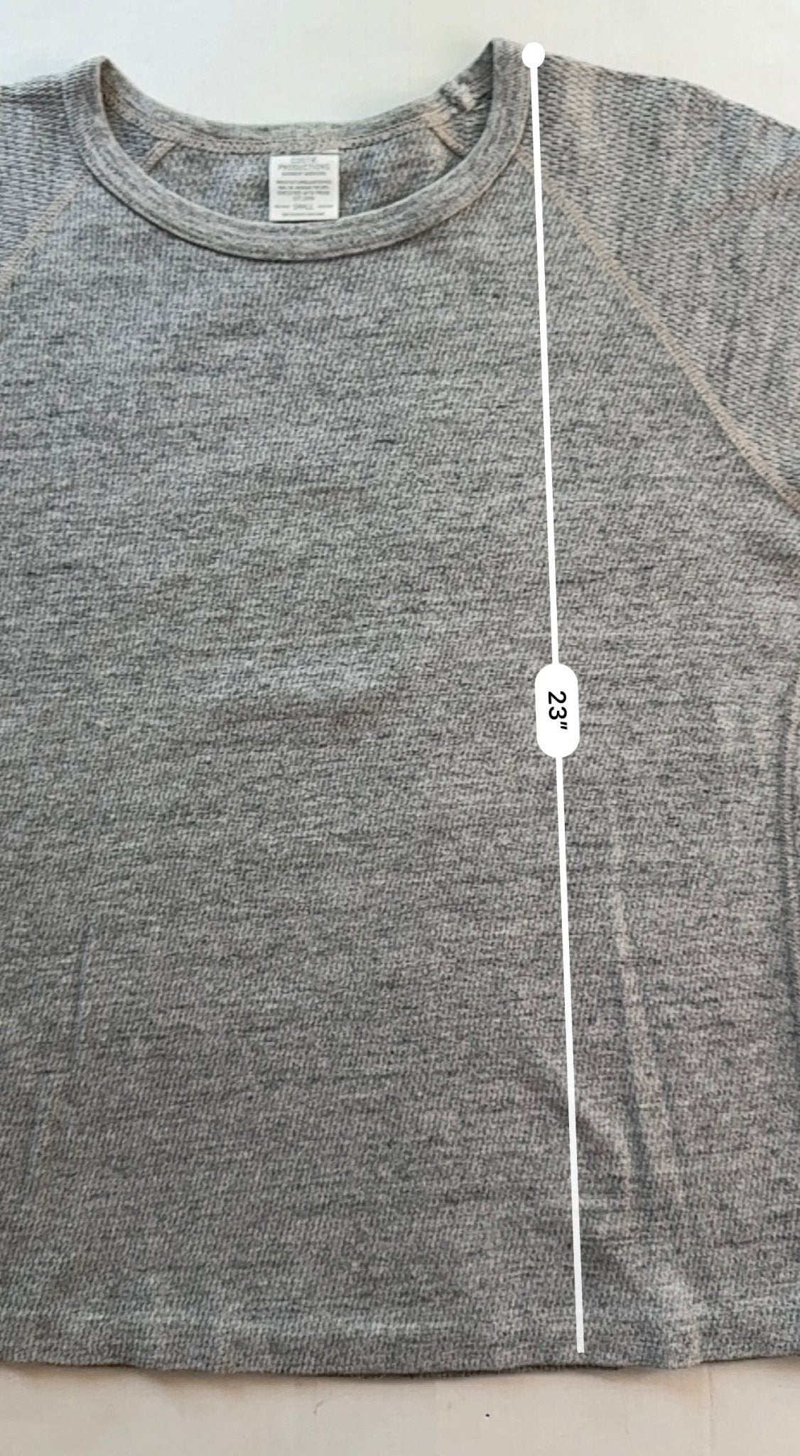 Cootie Productions Thermal T-Shirt Gray Honeycomb Waffle Size Small Japan - Thrift GoblinT-Shirt