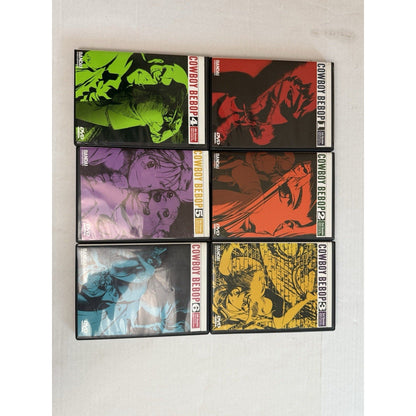 Cowboy Bebop Complete DVD Set Sessions 1–6 Bandai Entertainment Anime 1998 retro - thriftgoblin