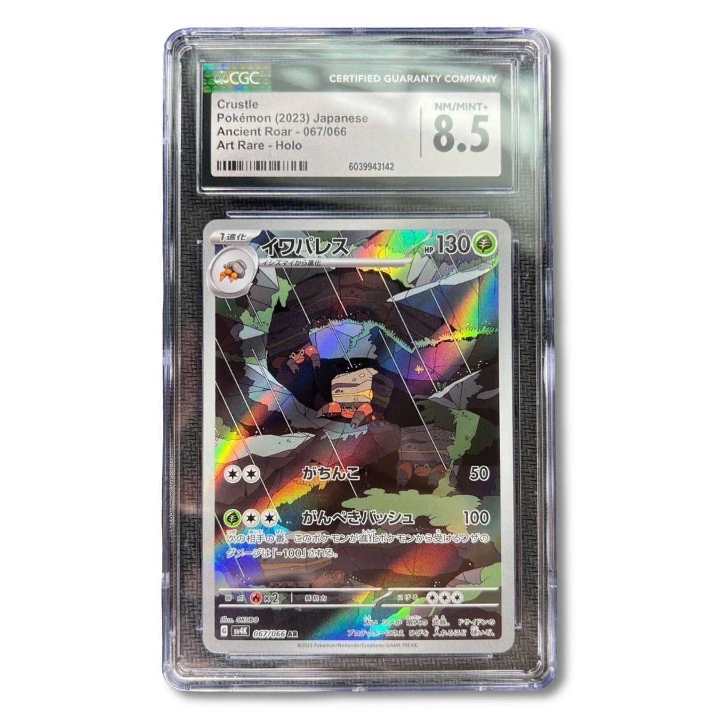 Crustle 067/066 Art Rare Pokemon Card CGC 8.5 Japanese Ancient Roar TCG CCG - thriftgoblin