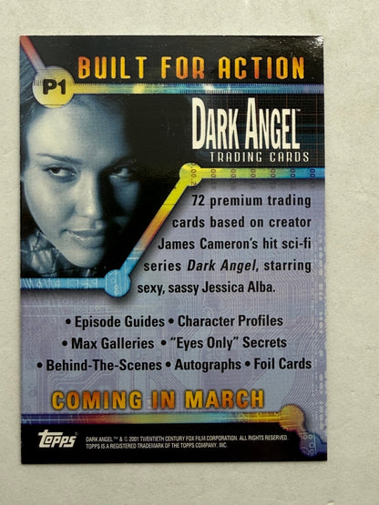 Dark Angel Trading Cards P1 Promo Built For Action Topps 2001 - Thrift GoblinTrading Card