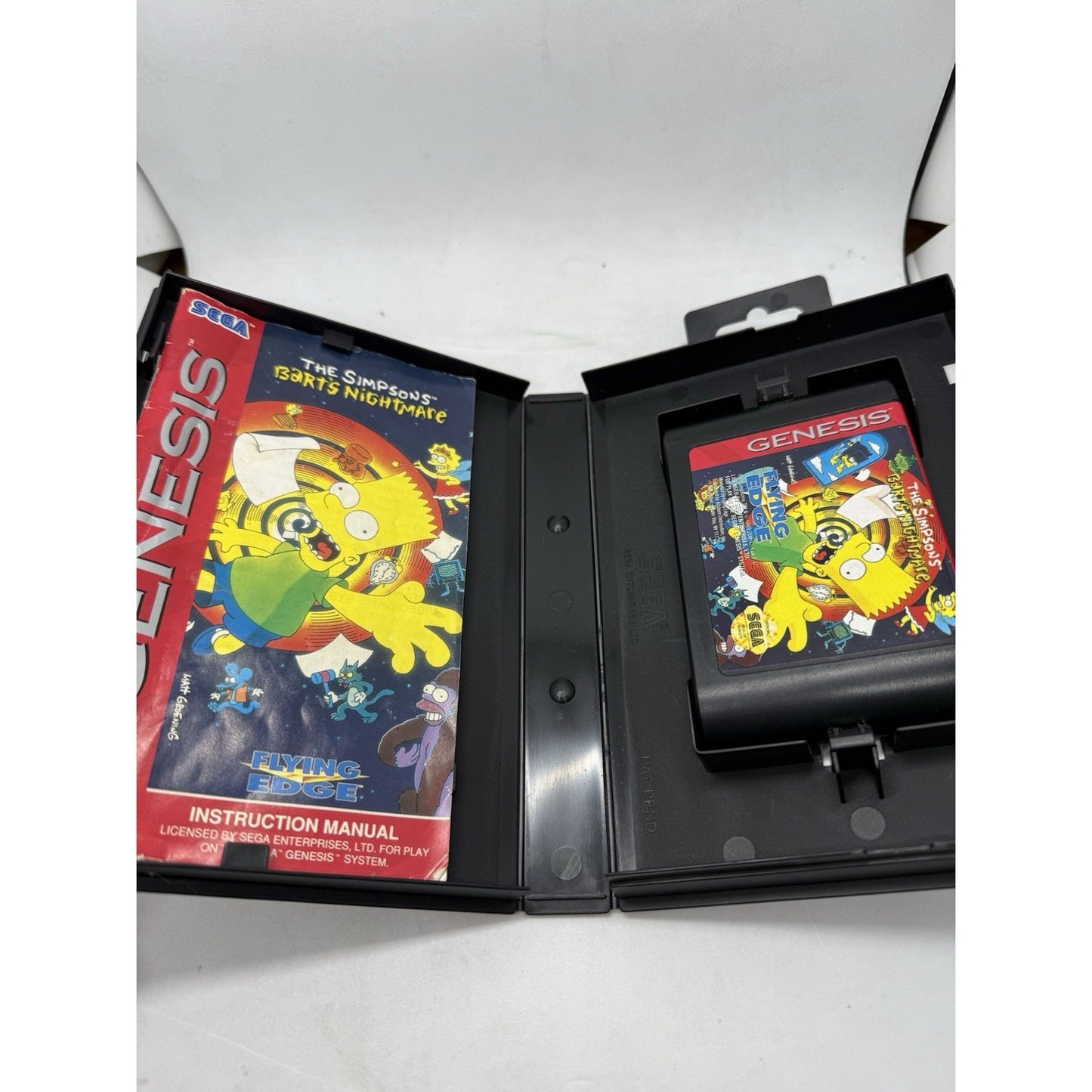 The Simpsons Bart’s Nightmare (Sega Genesis, 1993) Complete CIB Tested GA CLEAN