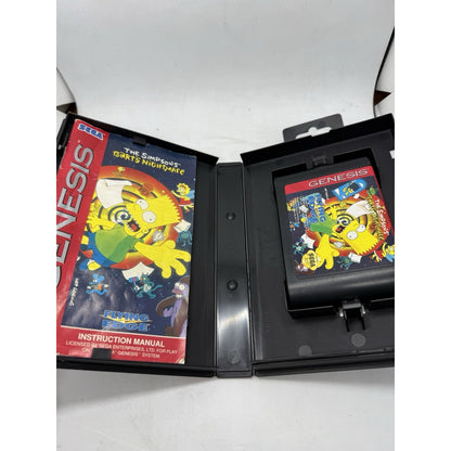The Simpsons Bart’s Nightmare (Sega Genesis, 1993) Complete CIB Tested GA CLEAN