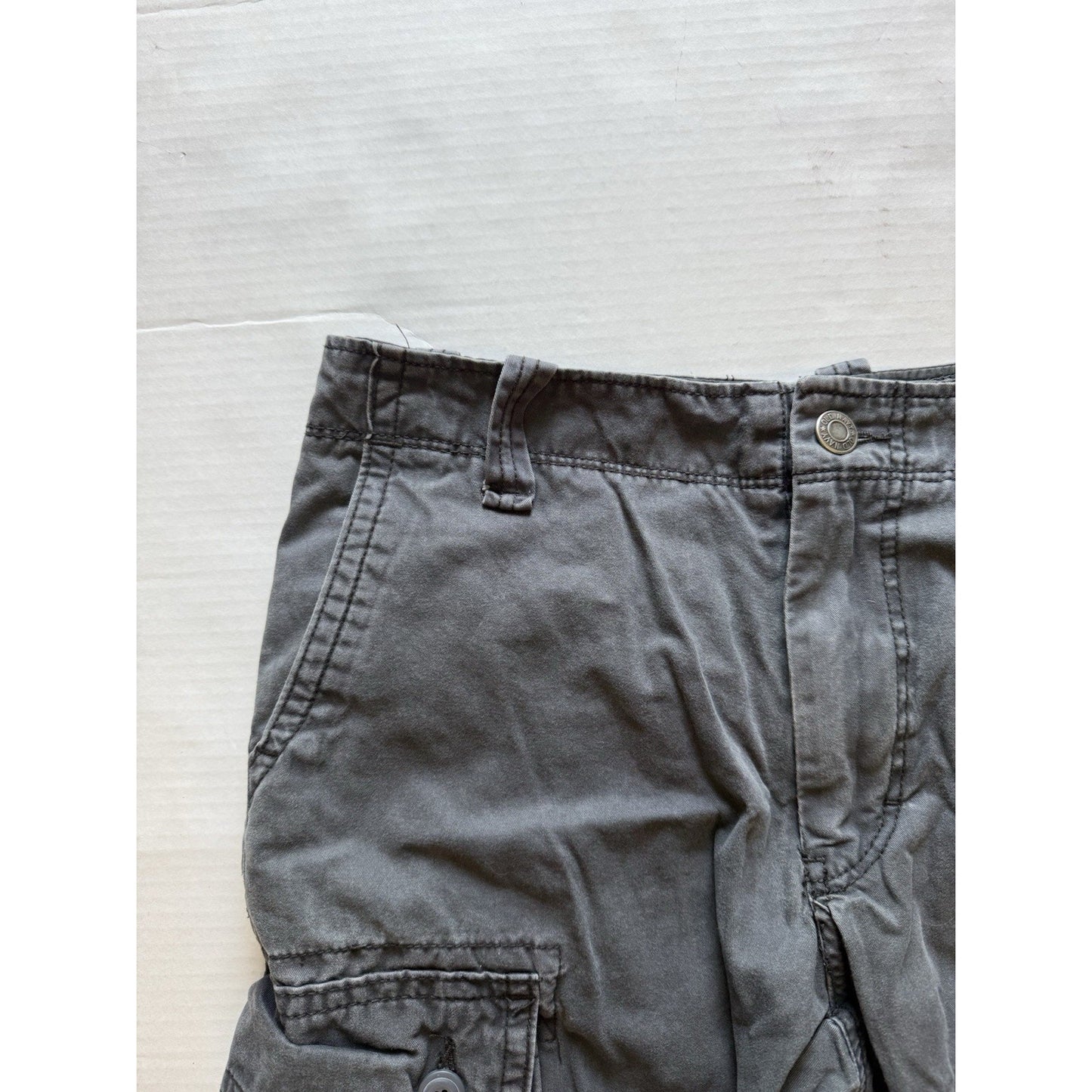 Old Navy Men’s Slim Fit Cargo Pants Gray Size 30x32 Utility Pocket y2k indie