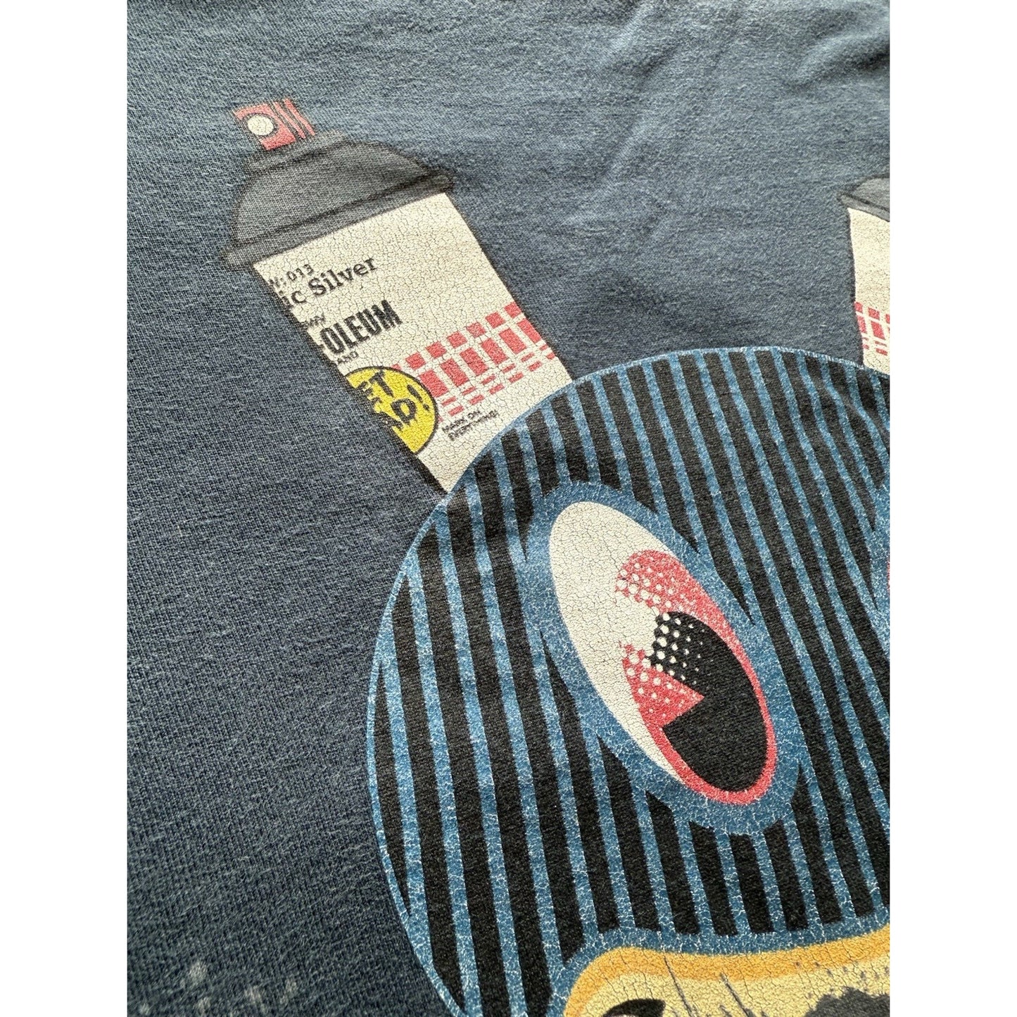 Kidrobot Mad Villain XL Blue T Shirt Artist Collab Streetwear Graphic Tee Rare