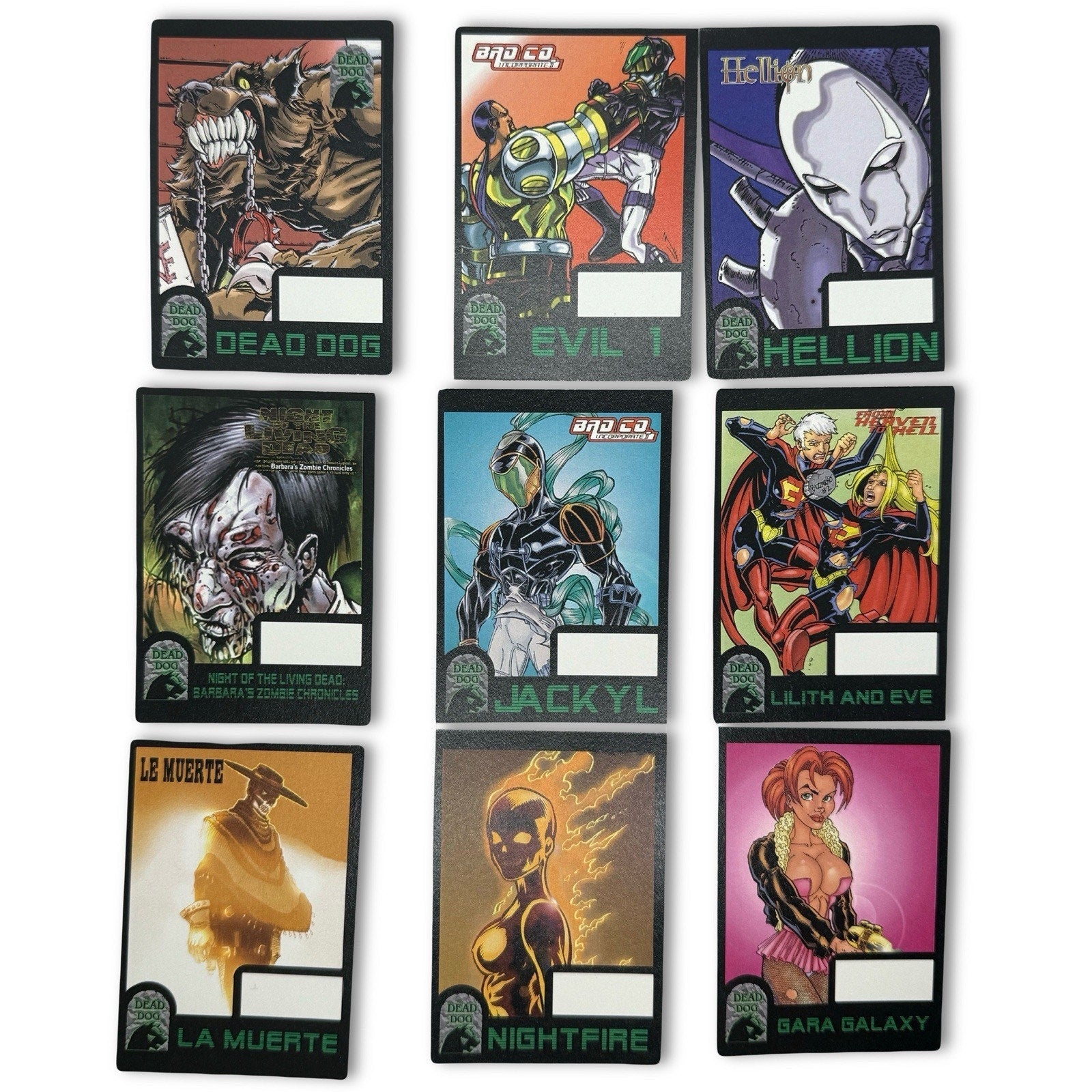 Dead Dog Comics Character & CBG Squad Trading Card Lot RARE Skateboard Team 90s - thriftgoblin