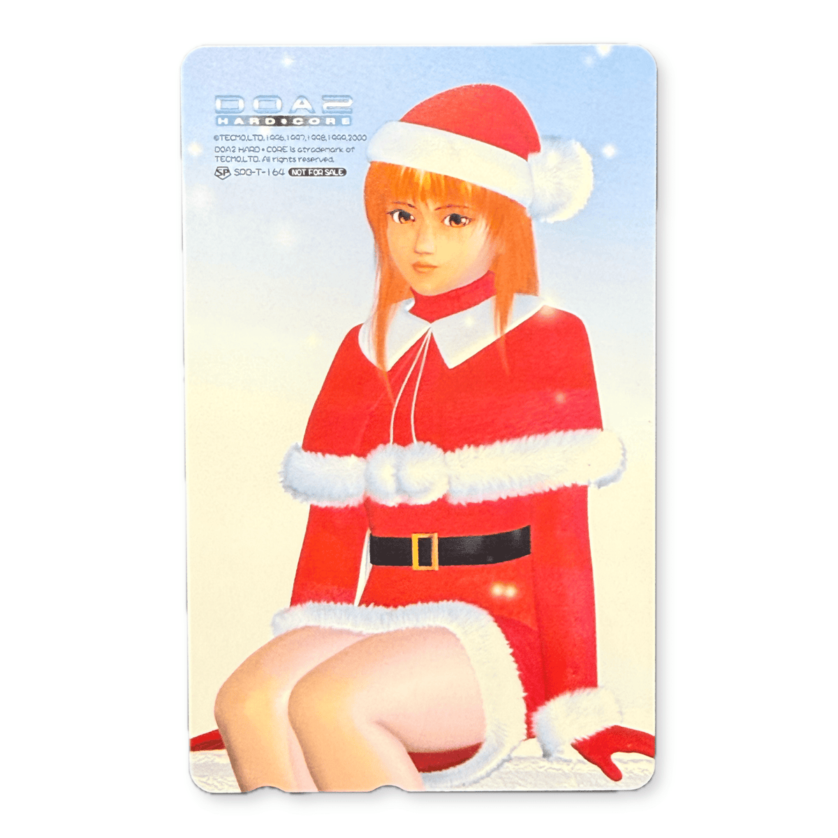 Dead or Alive 2 Kasumi Santa Not For Sale Unused Japanese Telephone Card (Teleca) - Thrift GoblinTelephone Card