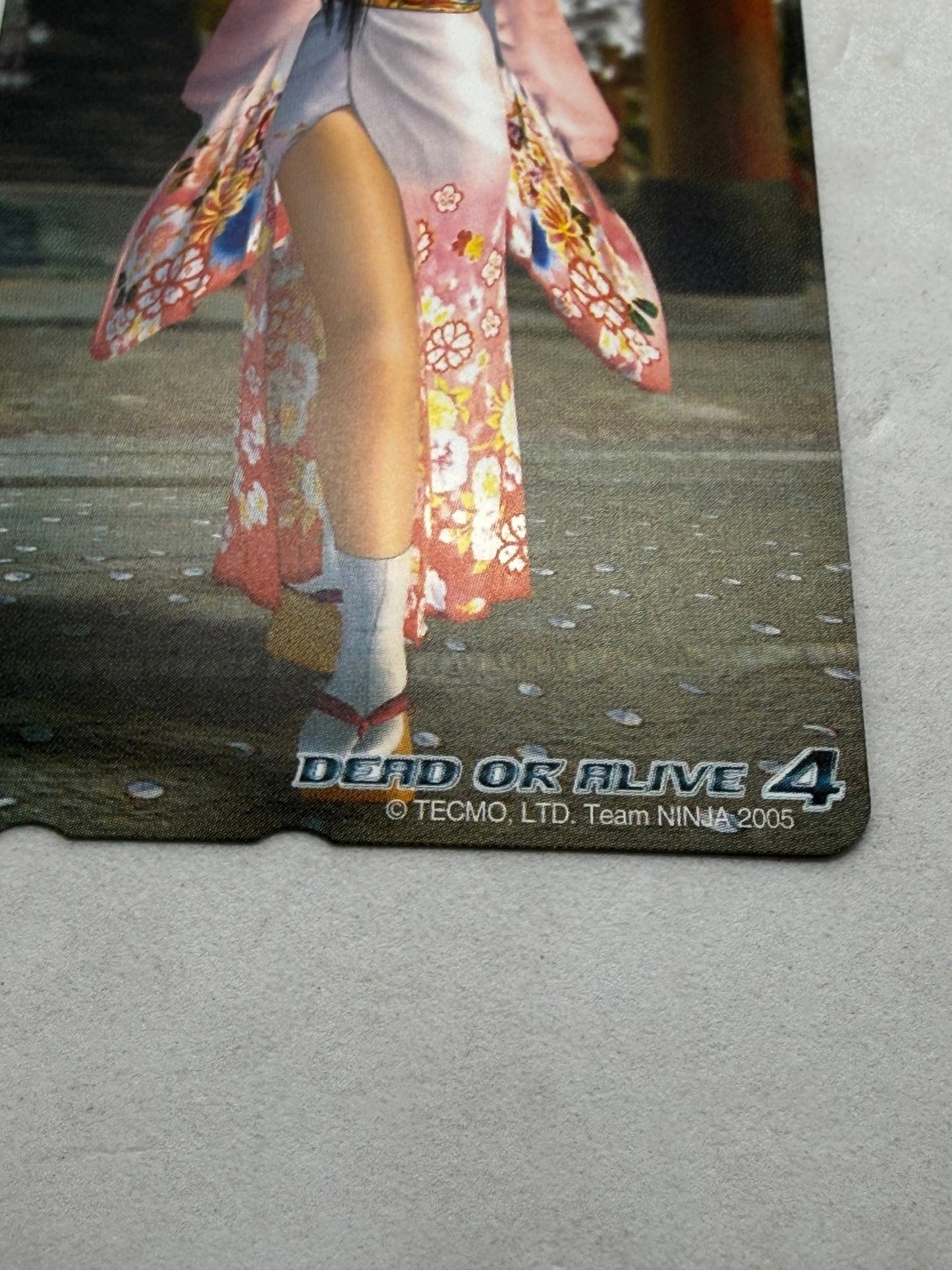 Dead or Alive 4 Kimono Character Dreamcast Magazine Telephone Card - thriftgoblinTelephone Card
