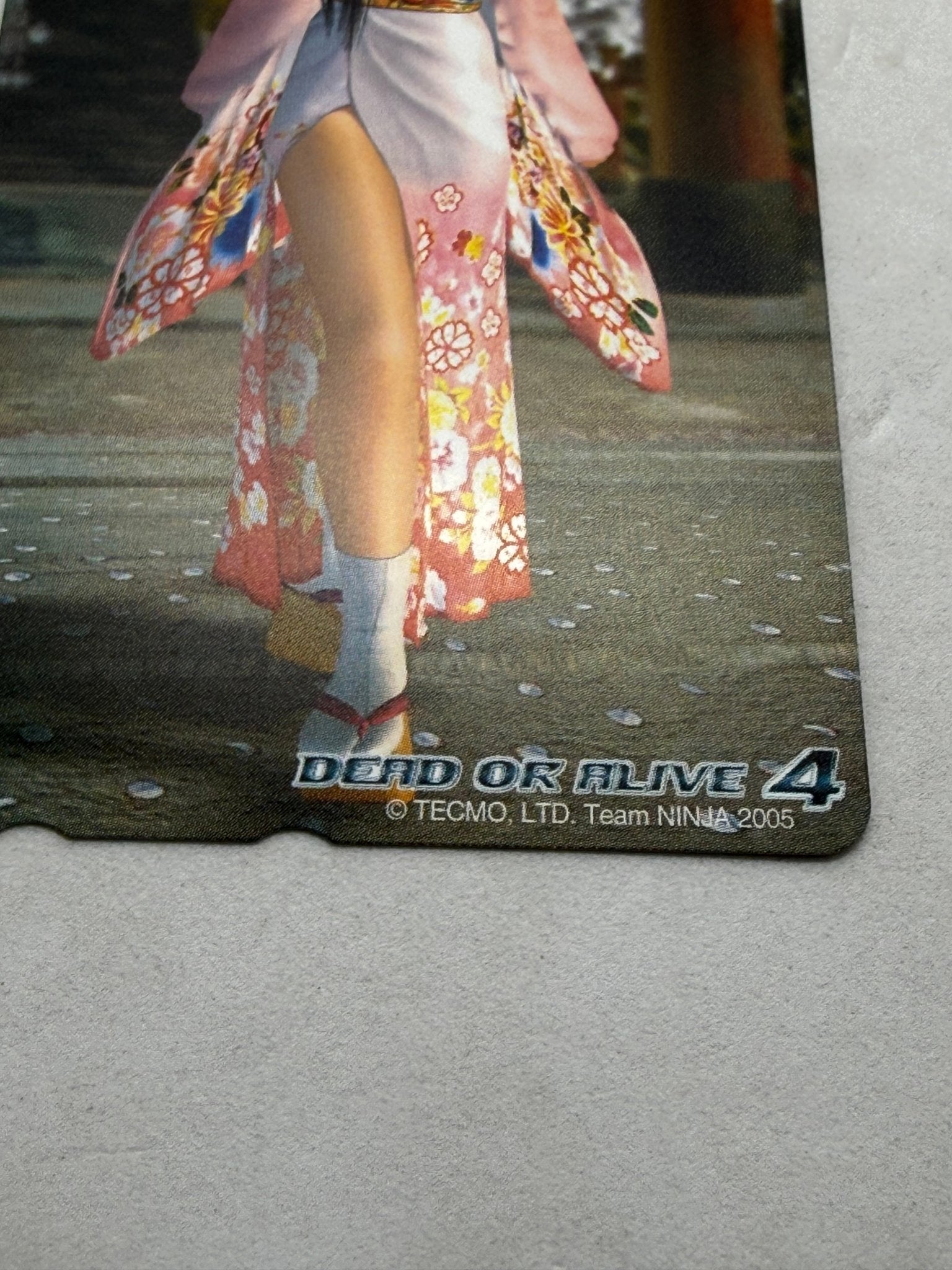 Dead or Alive 4 Kimono Character Dreamcast Magazine Telephone Card - thriftgoblinTelephone Card