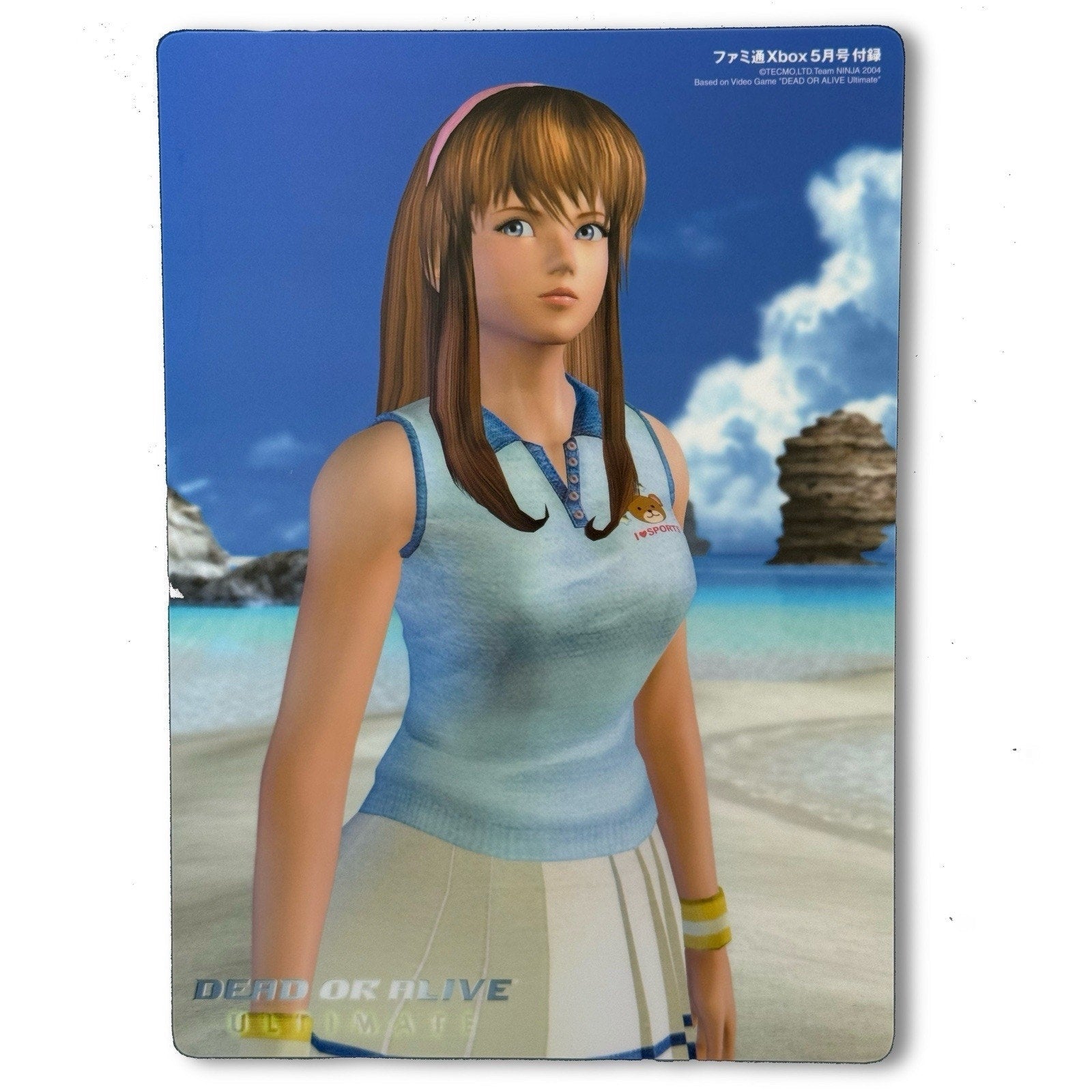 Dead or Alive Ultimate Kasumi B5 Desk Mat Famitsu Xbox Supplement Tecmo 2004 - thriftgoblin