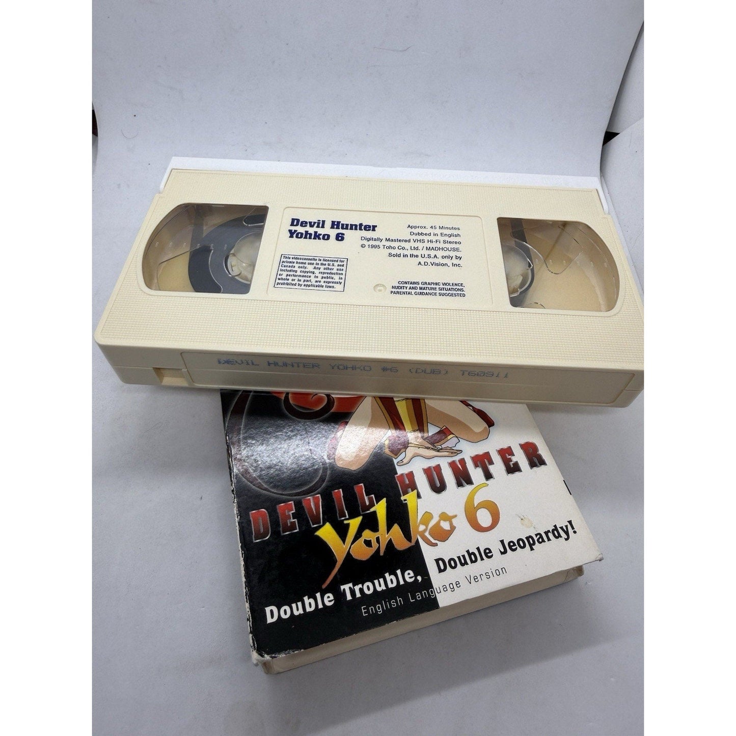 Devil Hunter Yohko 6 VHS 1995 ADV Films Anime English Dub Tested Rare OOP Japan - thriftgoblin