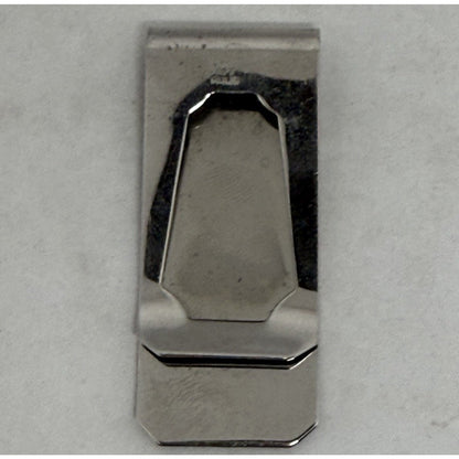 Sterling Silver Money Clip Hand Engraved Design MR X