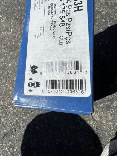 Disc Brake Pad Set - Blue Brake Pads with Hardware Rear Bosch BE883H - thriftgoblin