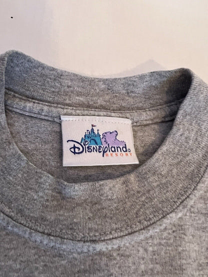 Disney California Adventure Y2K Goofy Kids Tshirt Crewneck Medium Gray - thriftgoblin