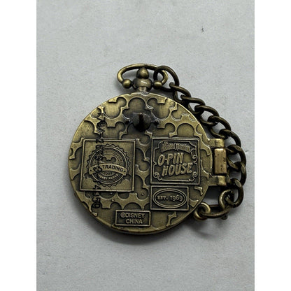 Disney DLR Haunted Mansion O'Pin House Pocket Watch 13 Hour Clock Pin 2009 70097 - thriftgoblin