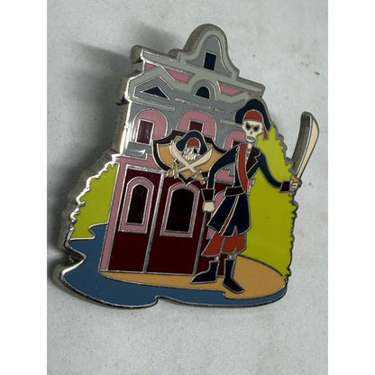 Disney Pirates Caribbean Trading Pin Skeleton Pirate House Enamel LE Disneyland - thriftgoblin