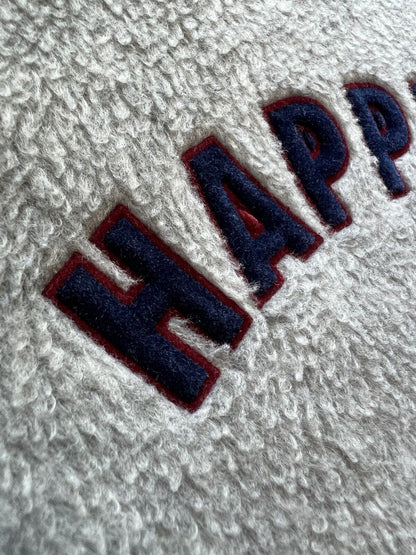 Disney Store "GRUMPY" Men xLarge Gray Polyester Fleece Sweatshirt Embroidered - thriftgoblin
