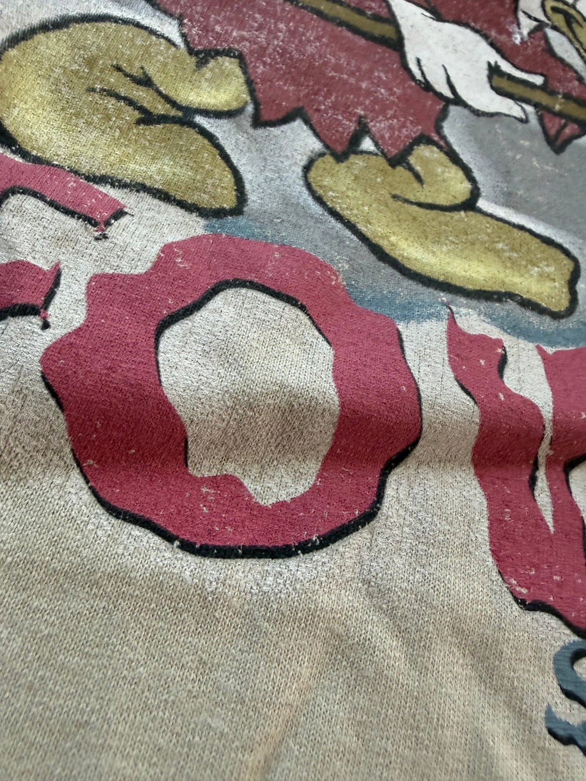 Disney Store The Fowl Side Donald Duck Devil Tee Mens L Tan Y2K NWT Rare - Thrift GoblinT-Shirt