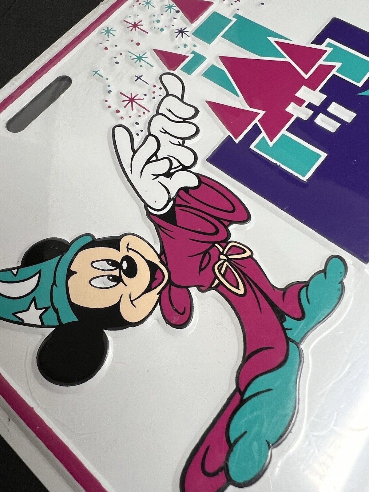 Disneyland “35 Years of Magic” Vintage Metal Souvenir License Plate 1990 Sealed - thriftgoblin