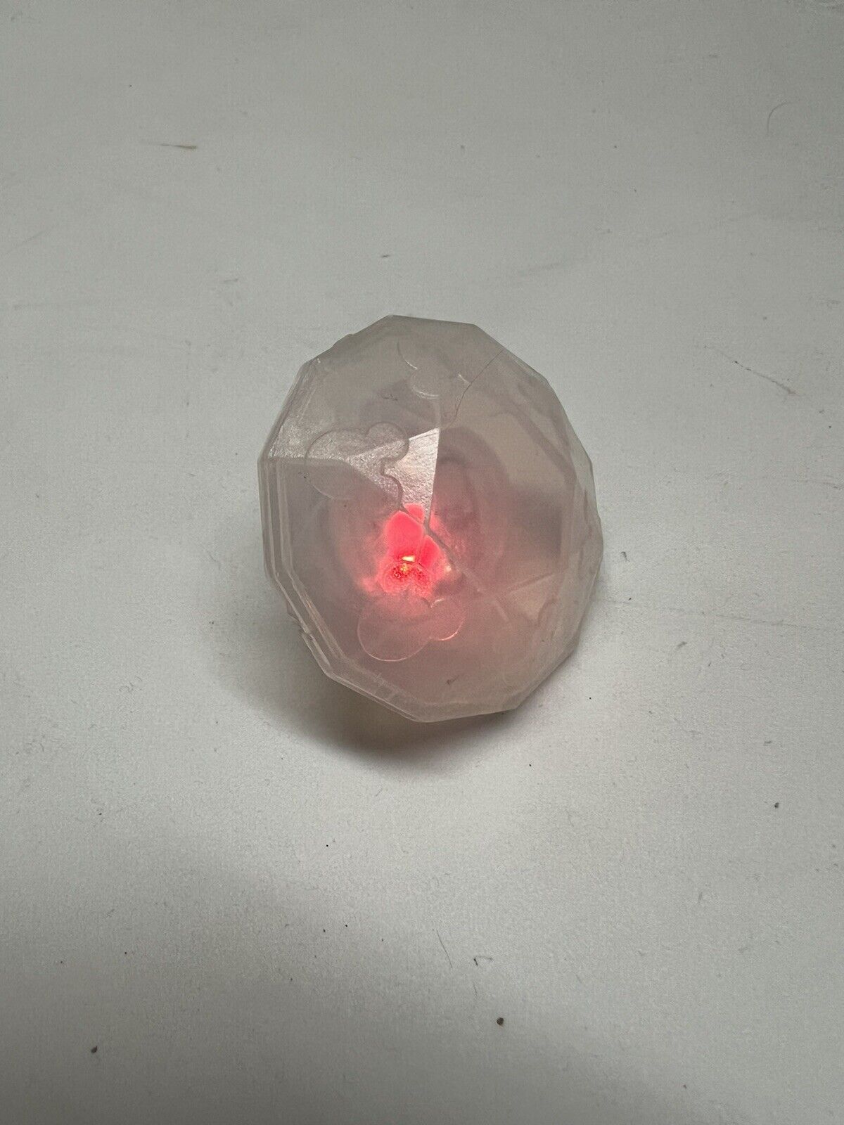 Disneyland 60th Disney Parks Mickey Diamond Drink Glow Cube Lights Up Silver - thriftgoblin