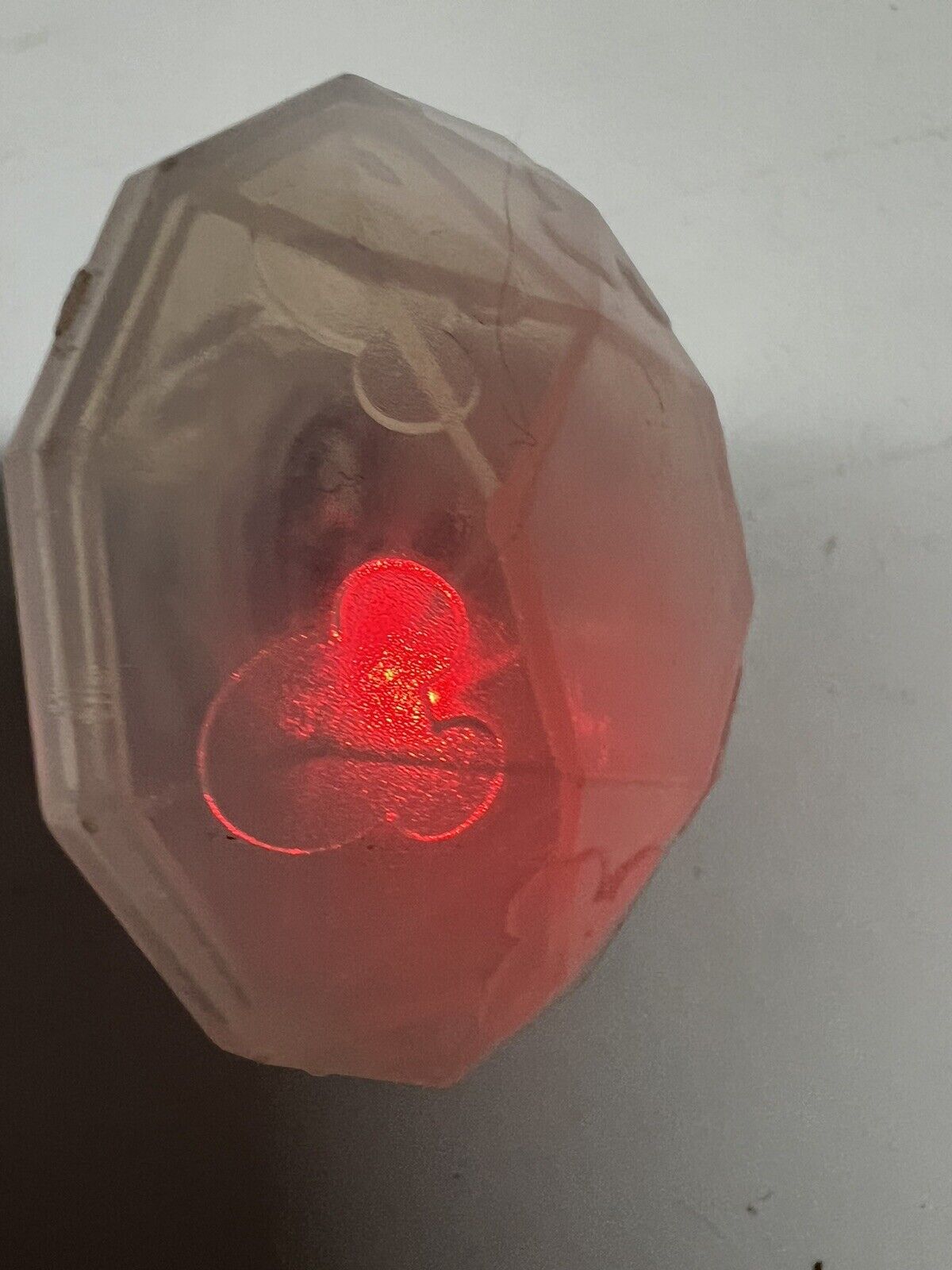 Disneyland 60th Disney Parks Mickey Diamond Drink Glow Cube Lights Up Silver - thriftgoblin