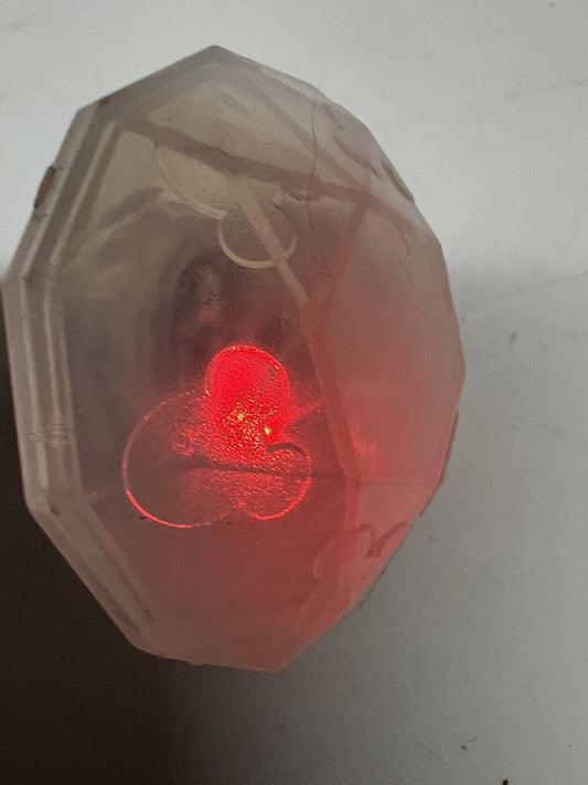 Disneyland 60th Disney Parks Mickey Diamond Drink Glow Cube Lights Up Silver - thriftgoblin