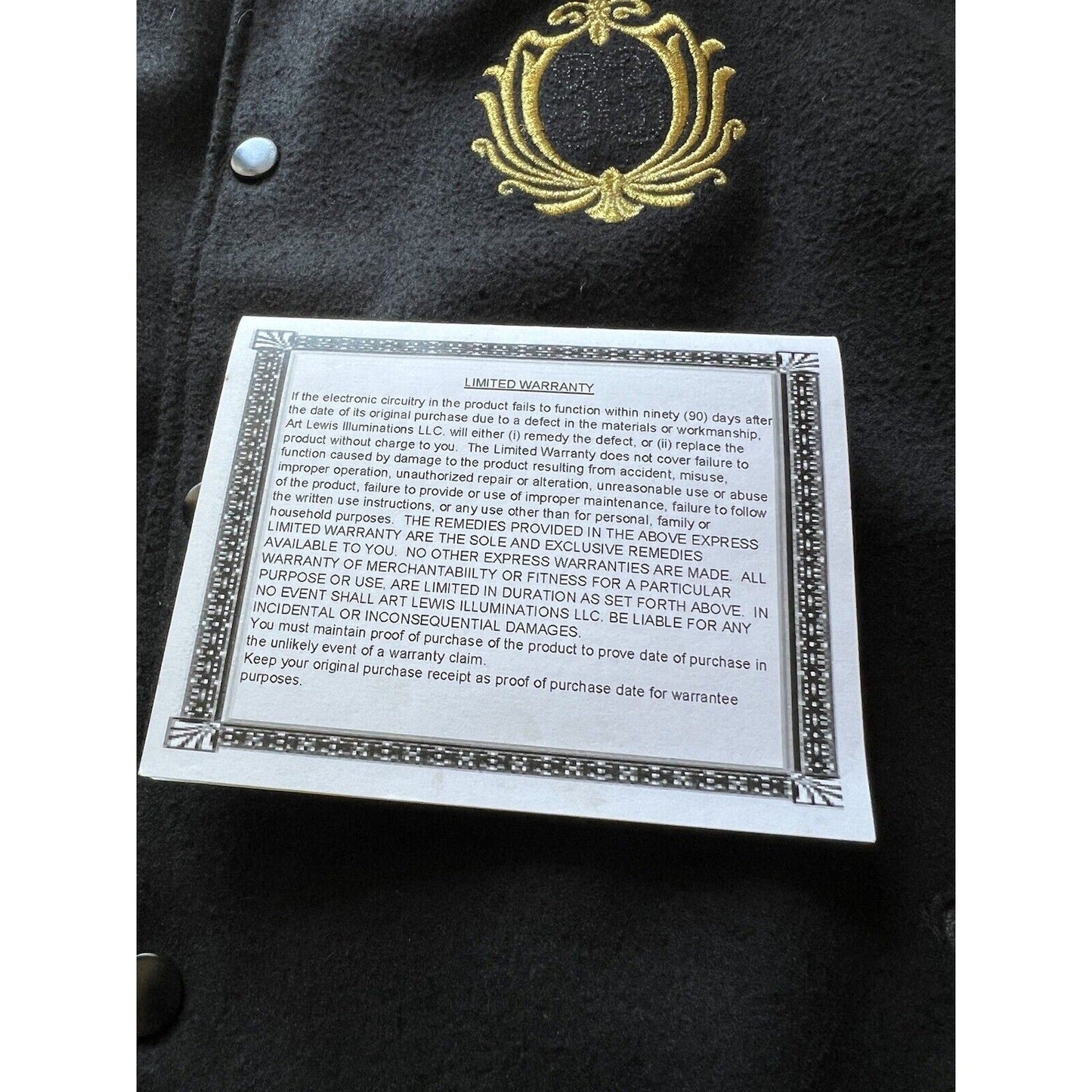 Disneyland Club 33 Varsity Jacket. 50th Anniversary. Art Lewis Illuminations. - thriftgoblin