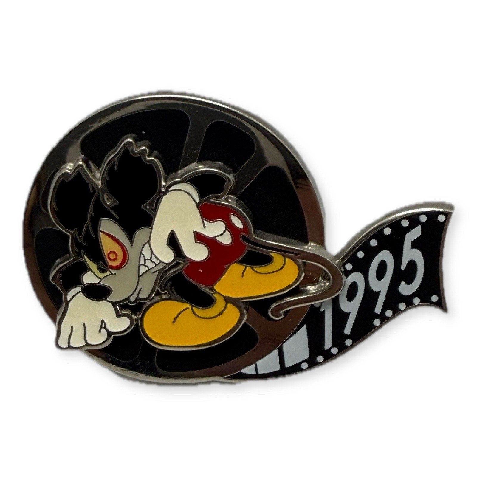 Disneyland Paris Runaway Brain 1995 Film Reel Pin Mickey 90th LE 284/400 - thriftgoblin