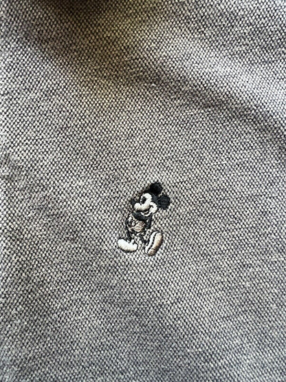 Disneyland Resort Polo Shirt Sz Large Mens Embroidered Mickey Mouse, Brown Gold - thriftgoblin