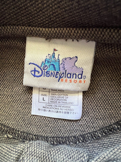 Disneyland Resort Polo Shirt Sz Large Mens Embroidered Mickey Mouse, Brown Gold - thriftgoblin