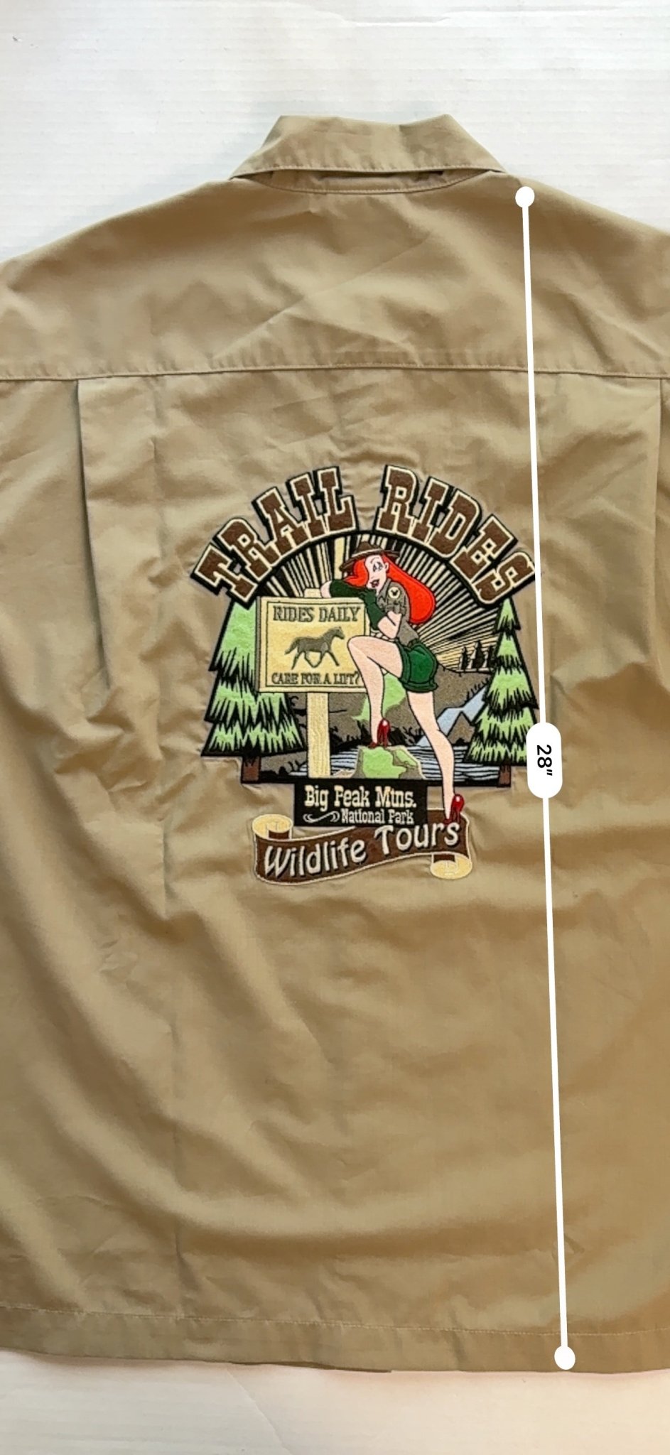 Disneyland Resort Ranger Rabbit Trail Rides Cast Member Shirt Jessica Rabbit S - thriftgoblinTops