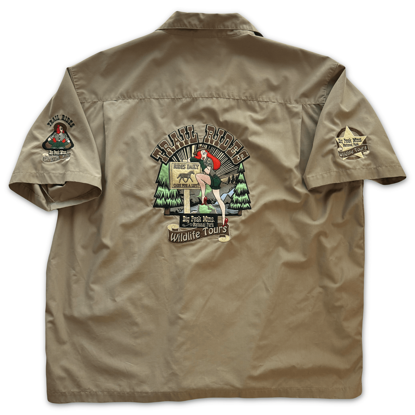 Disneyland Resort Ranger Rabbit Trail Rides Cast Member Shirt Jessica Rabbit XL - thriftgoblinTops