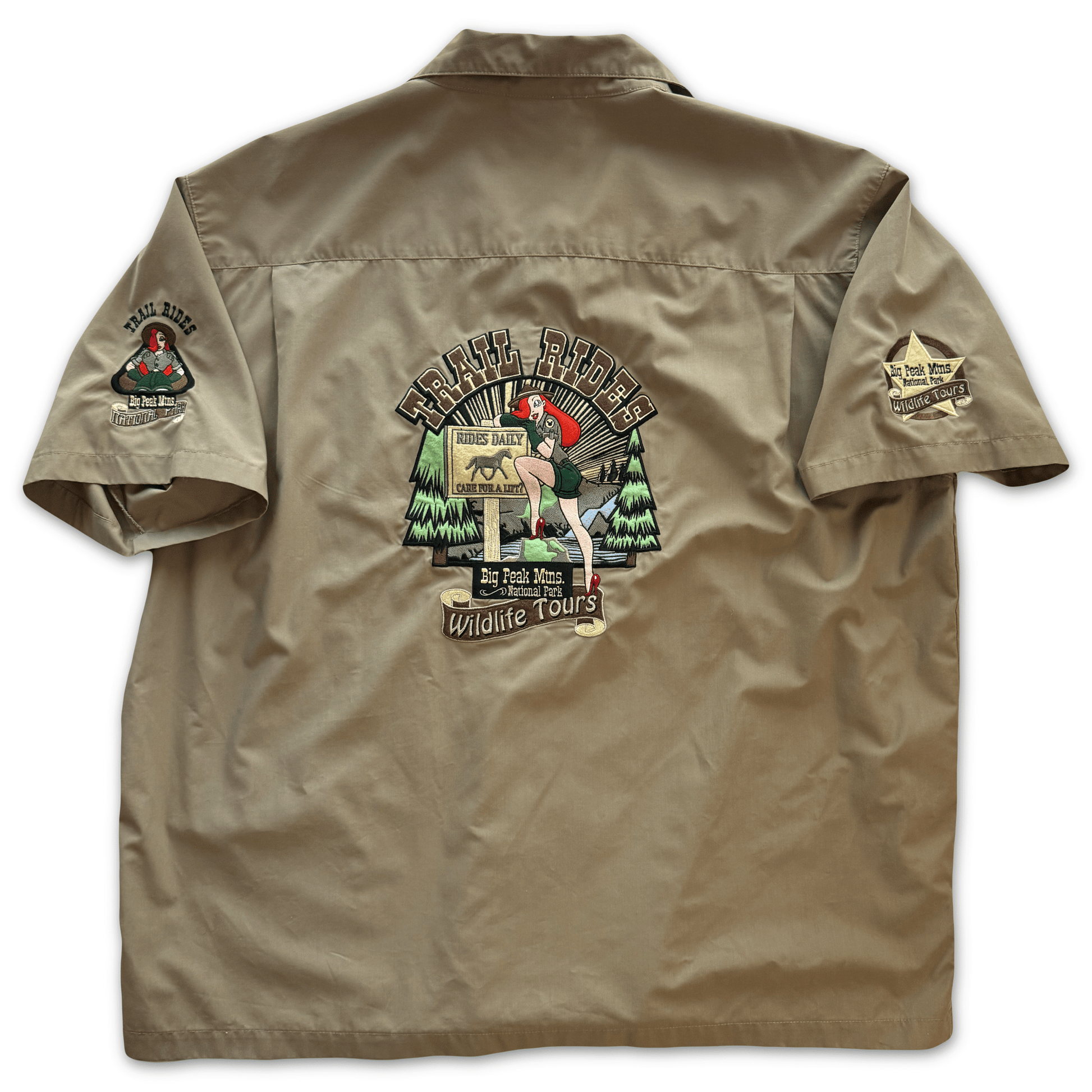Disneyland Resort Ranger Rabbit Trail Rides Cast Member Shirt Jessica Rabbit XL - thriftgoblinTops