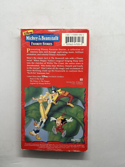 Disneys Learning Adventures - Mickey The Beanstalk (VHS, 1994) - thriftgoblin