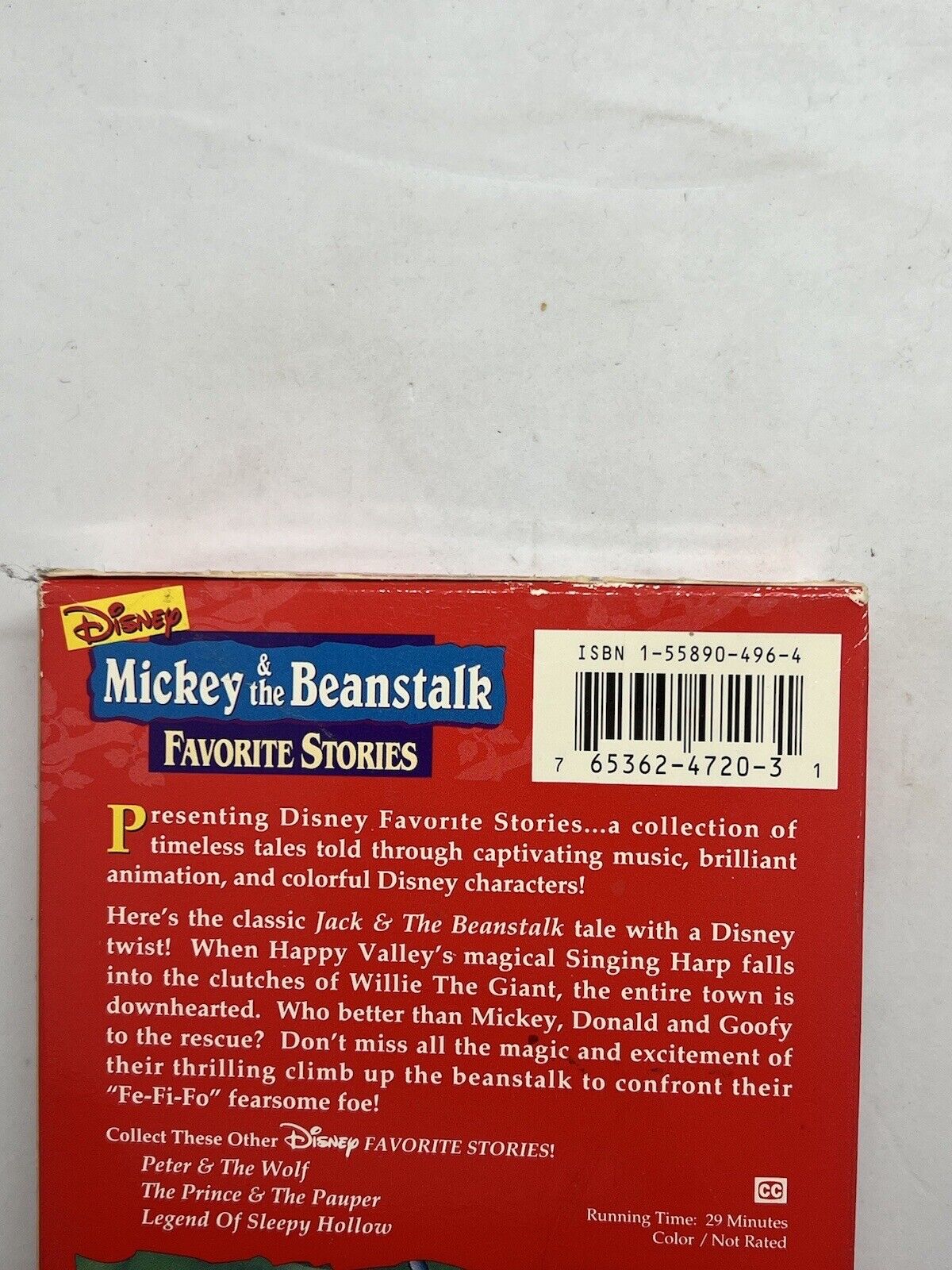 Disneys Learning Adventures - Mickey The Beanstalk (VHS, 1994) - thriftgoblin