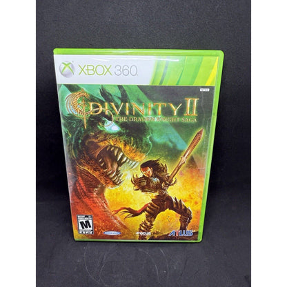 Divinity II: The Dragon Knight Saga. Xbox 360. Complete CIB, Soundtrack. TESTED - thriftgoblin