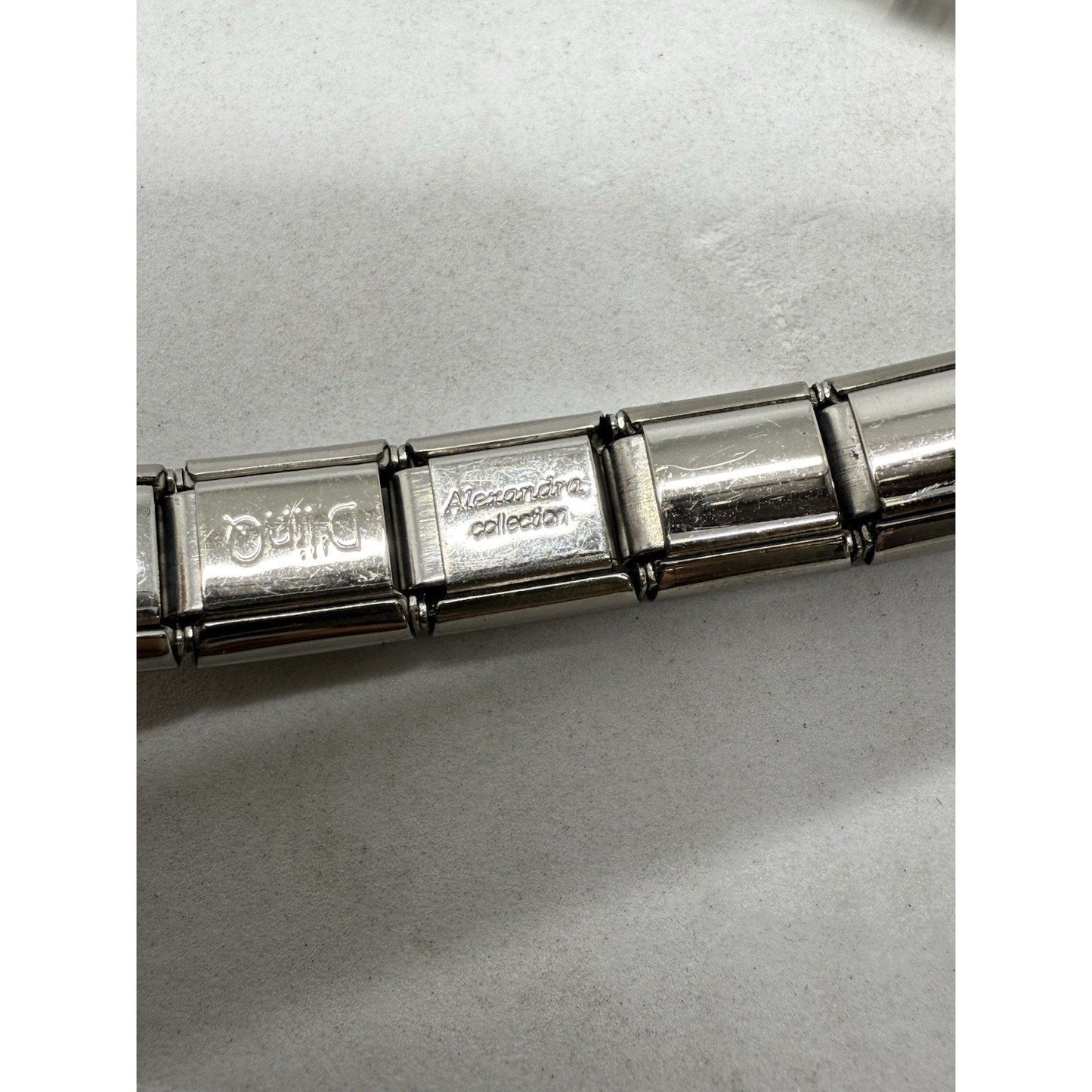 D’linQ Italian Charm Bracelet Elvis Devin I Love My Grandson Alexandra Italy - thriftgoblin