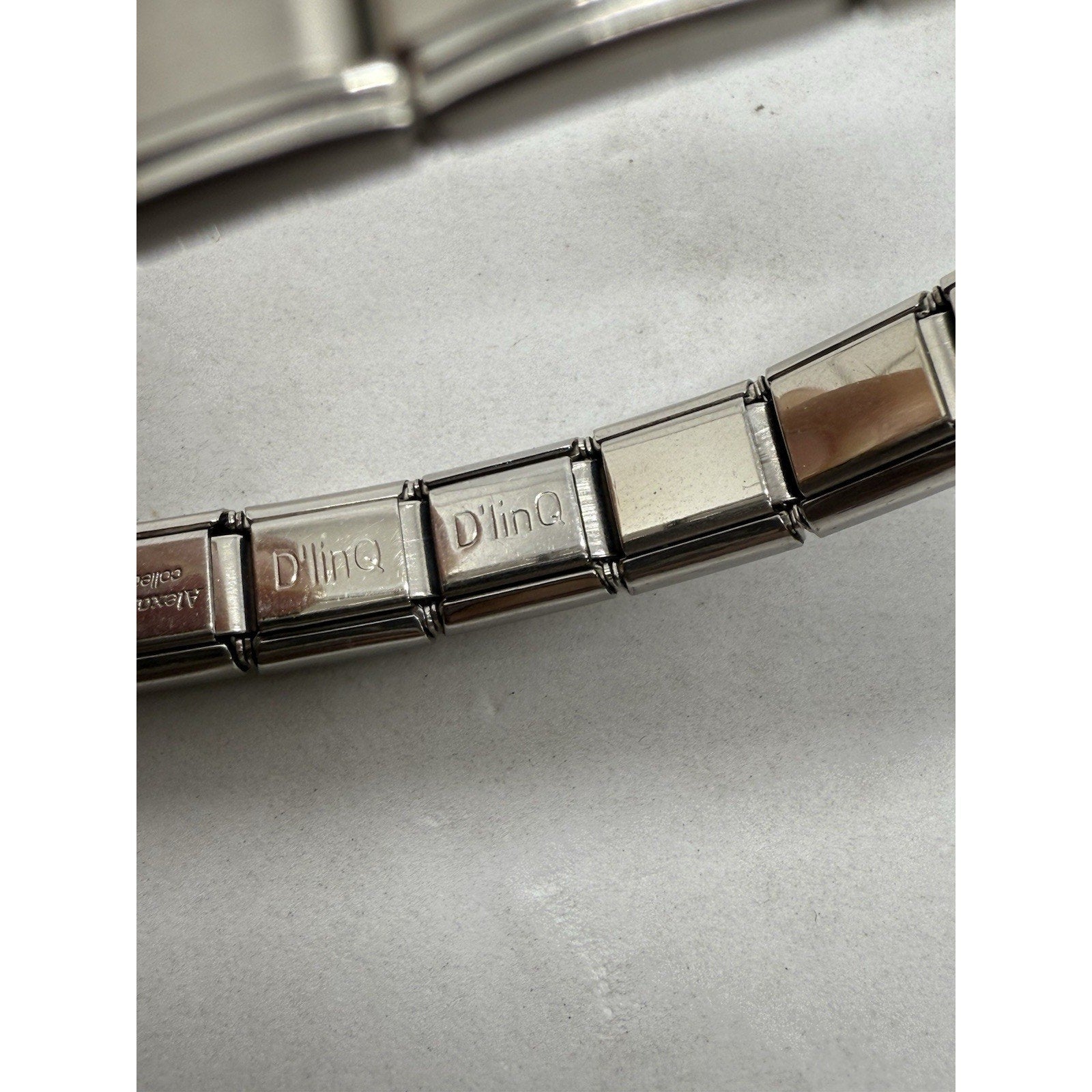 D’linQ Italian Charm Bracelet Elvis Devin I Love My Grandson Alexandra Italy - thriftgoblin