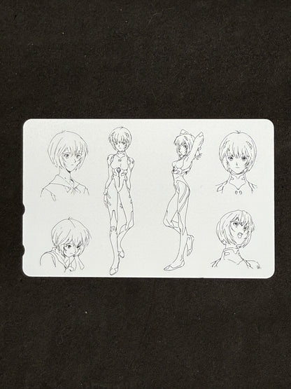 Evangelion cast and Eva units telephone card