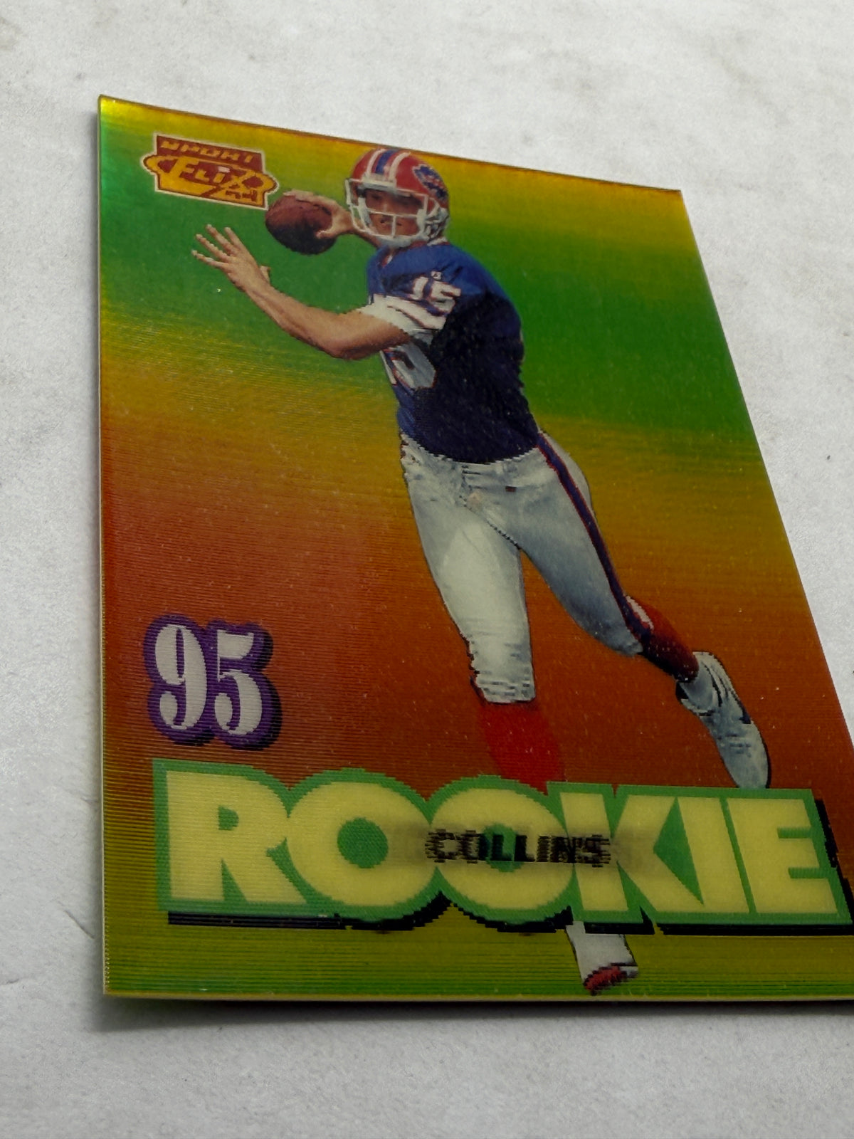 1995 Sportflix Kerry Collins Rookie 131 Pinnacle Card