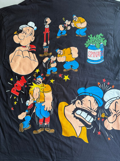 Popeye print close up