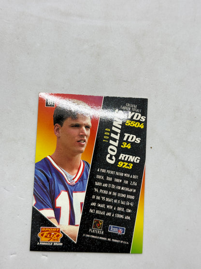 1995 Sportflix Kerry Collins Rookie 131 Pinnacle Card