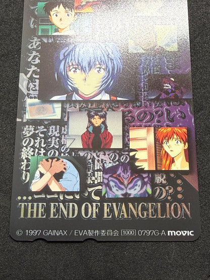 End of Evangelion Rei black collage movic telephone card