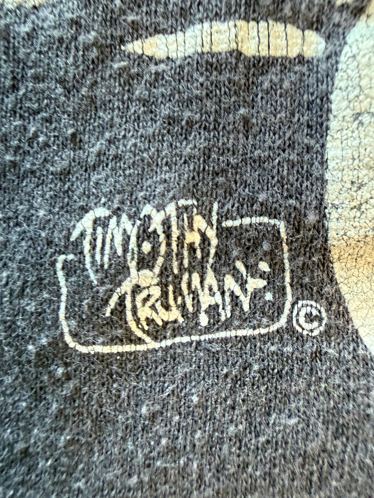 Vintage Grim Jack First Comics Timothy Truman Graphic Tee Faded Charcoal