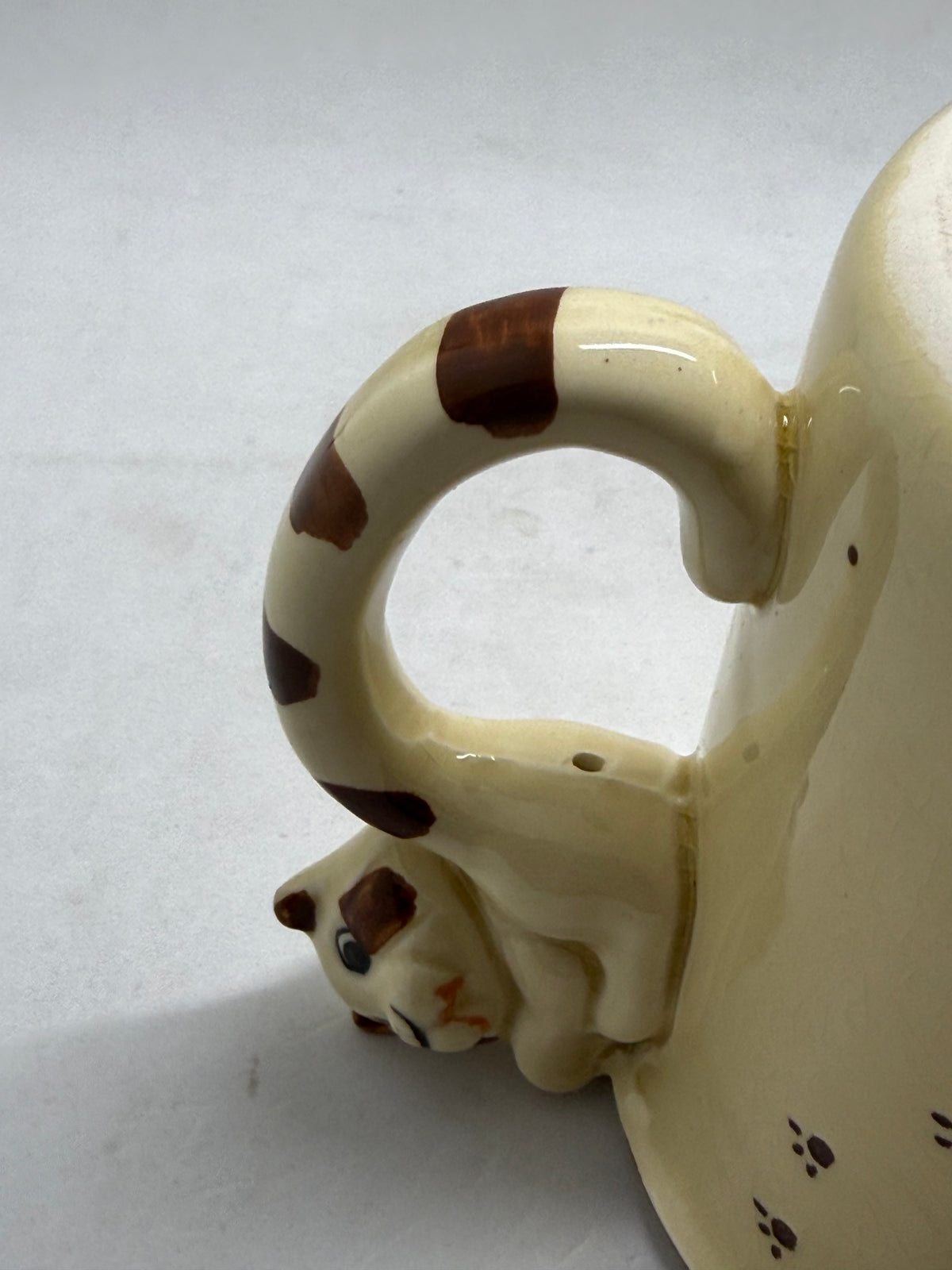 Made in Japan cat handle ceramic mug