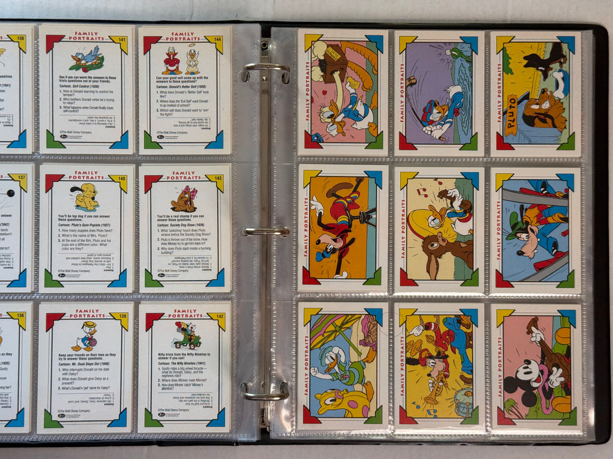 Vintage Disney Collector Cards Album Impel Binder 24 Pages