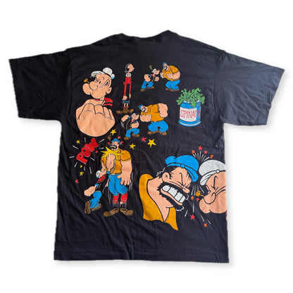 Vintage Popeye TNT tee front measured