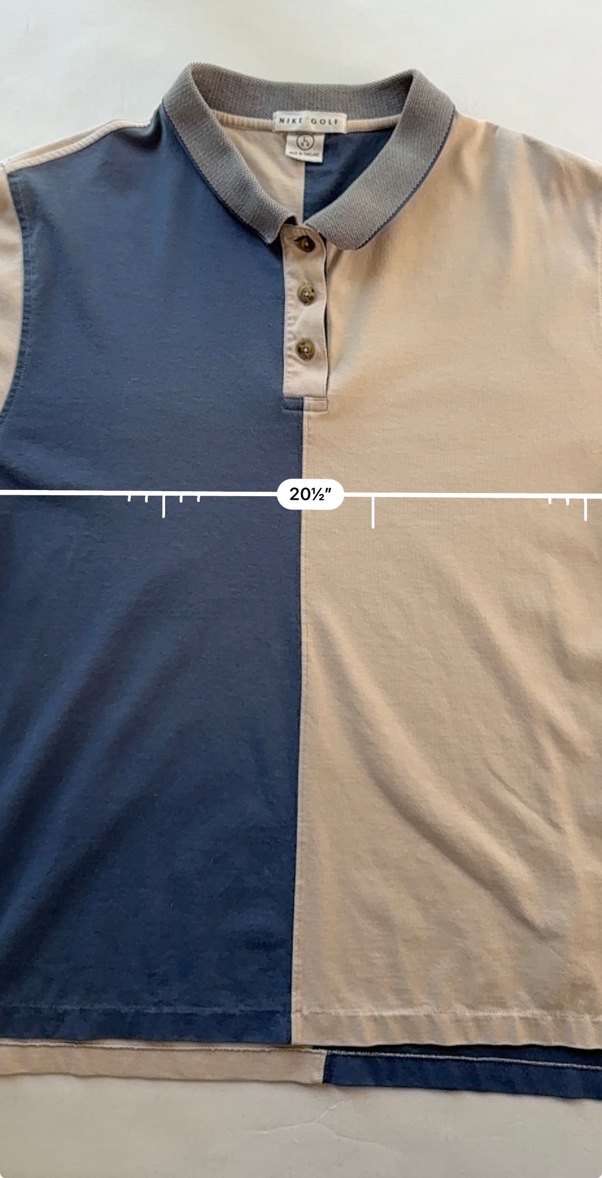 Nike Golf polo chest measurement 20.5 inches