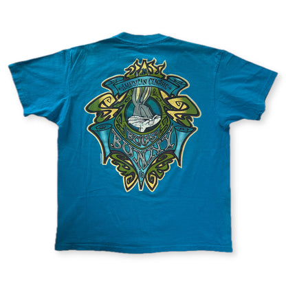 Vintage 1993 Bugs Bunny American Classic Graphic Tee Anvil XL Teal