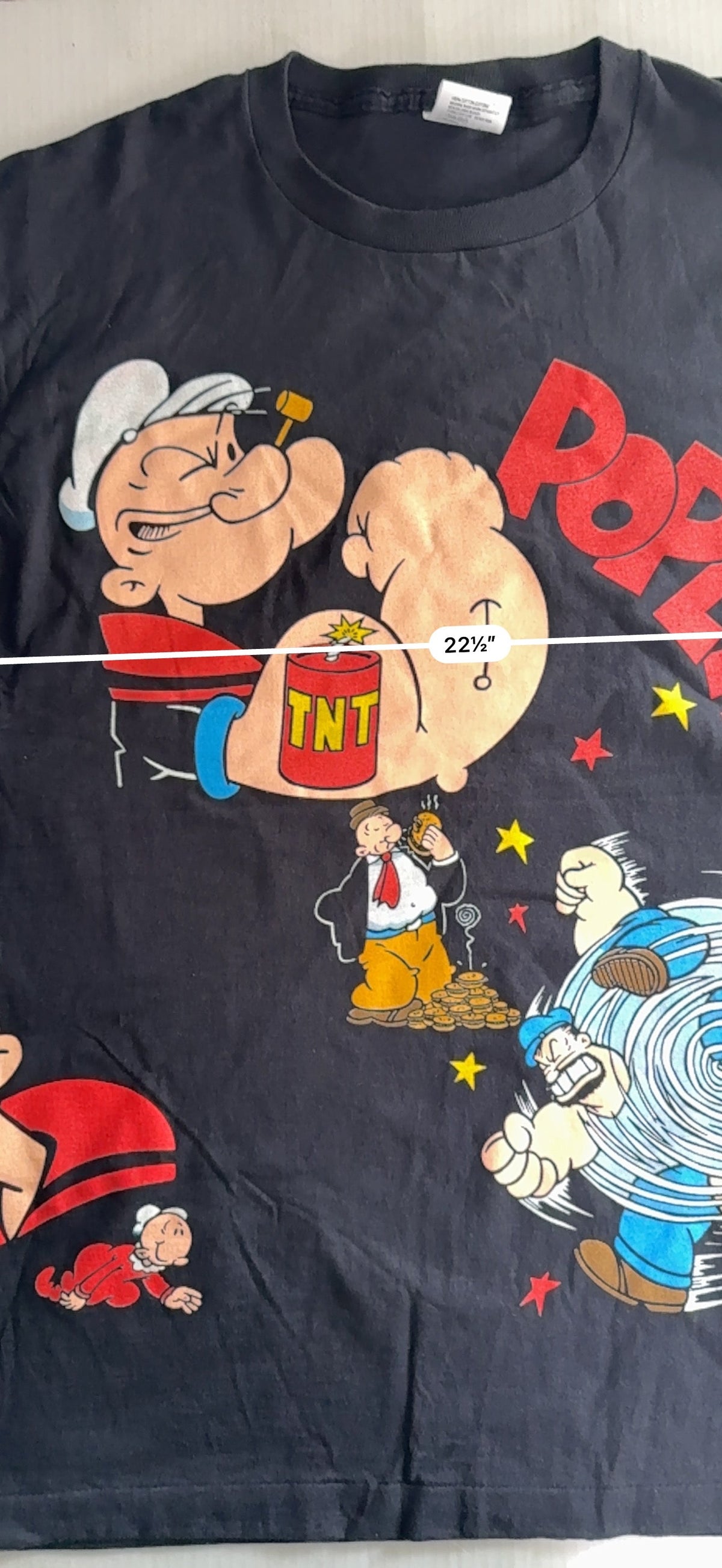 Popeye all over back print